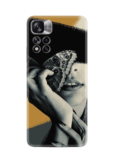 Xiaomi Redmi Note 11 Pro Plus 5g Kılıf Resimli Desenli Silikon Platinium Series Butterfly Girl 1837