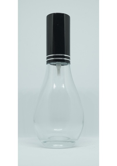 Parfüm Şişesi 70 ML 4 Adet Boş Ampul Şişe Siyah Metal Valf ve Kapak