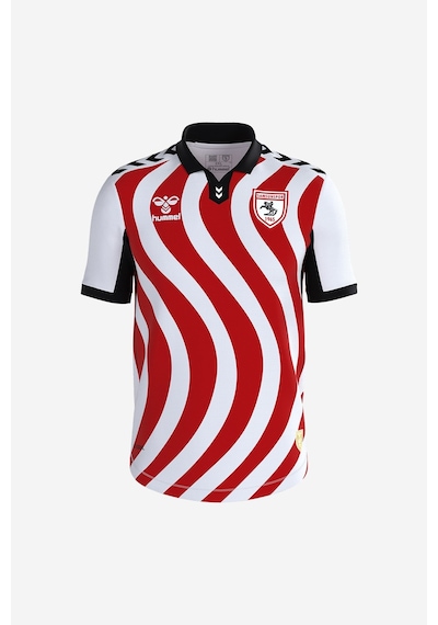 25/26 Hummel Samsunspor Çubuklu Forma Kırmızı - Beyaz