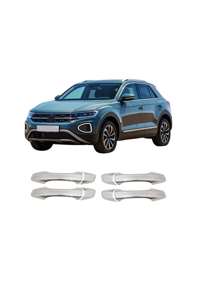 Volkswagen T-roc Uyumlu 2017 Ve Üzeri Krom Kapı Kolu 4 Kapı Paslanmaz Çelik