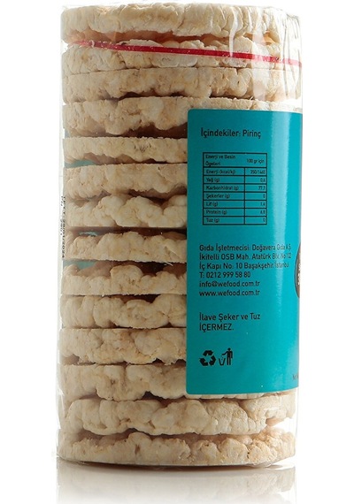 Wefood Glutensiz Pirinç Patlağı 100 Gr WEF-0002