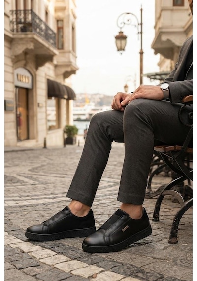 Pierre Cardin Anatomik Orijinal Ürün Hakiki Deri Lastikli Sneaker Erkek Ayakkabı 169-586 Siyah Pierre Cardin Anatomik Orijinal Ürün Hakiki Deri Lastikli Sneaker Erkek Ayakkabı 169-586 Siyah