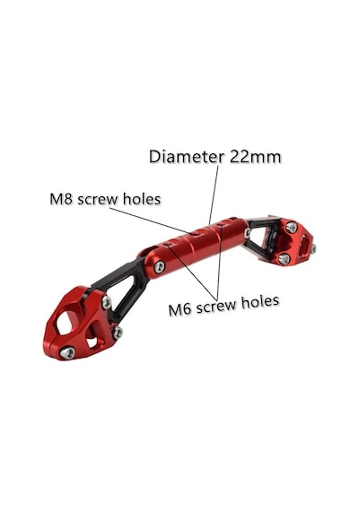 Motosiklet Gidon Barı Çok Amaçlı Kırmızı