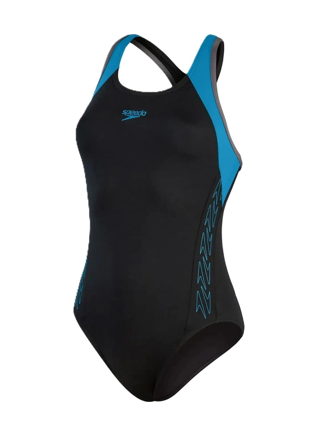 Speedo Hyper Boom Flyback Kadın Yüzücü Mayosu Siyah