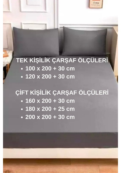Ranforce Kumaştan Gül Kurusu Renkli Tek Kişilik Çarşaf Takımı