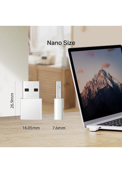 Mercusys Ma30n Ac1300 Nano Dual Band Wireless Usb Adapter