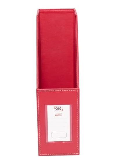 Magazinlik Suni Deri Masa Üstü Düzenleyici 23 30 9 Cm. Kırmızı