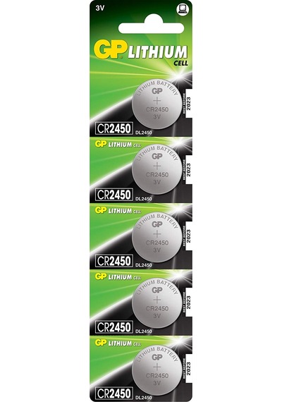 Gp Batteries Cr2450 2450 Boy Lityum Düğme Pil. 3 Volt. 5'Li Kart