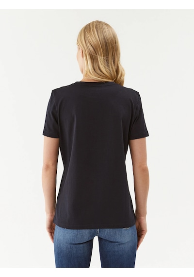 Tommyhilfiger Organik Pamuk Bayan T-shirt Siyah