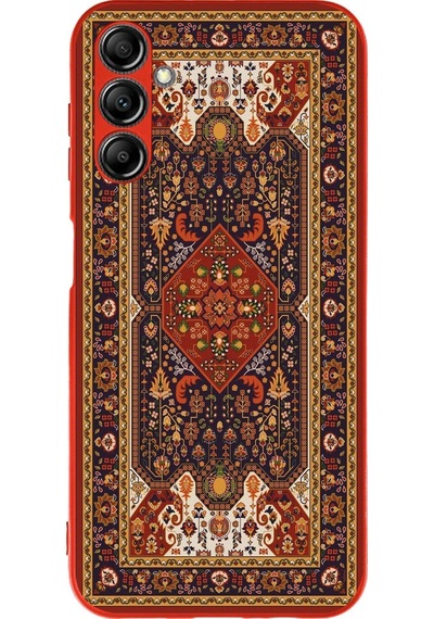 Samsung Galaxy A14 Uyumlu Anadolu Motif Halısı Baskılı Silikon Kılıf Renkli