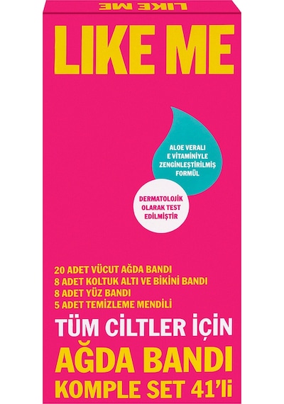 Like Me Tüm Ciltler İçin 41'li Sir Ağda Bandı 4 Adet