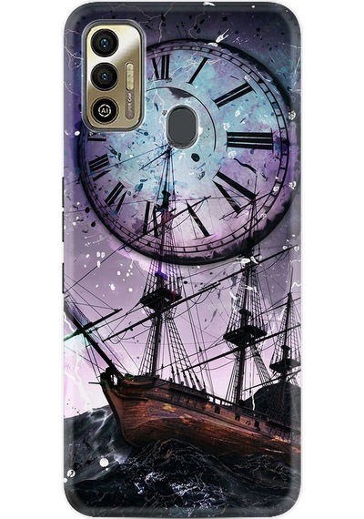 Kilifland Tecno Sparrk 7T Kilif Silikon Desen Time 1749 523387432