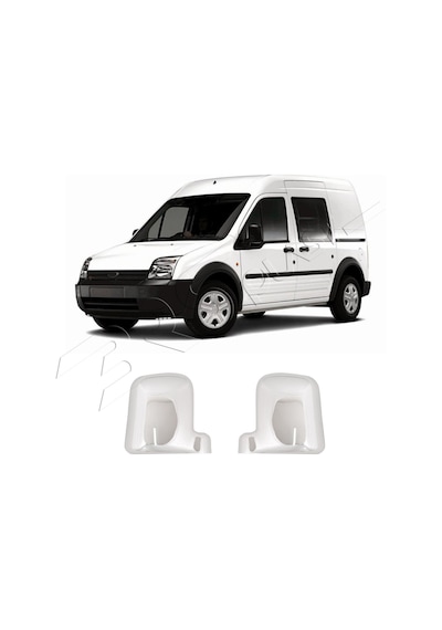 Ford Connect Uyumlu 2002-2009 Ayna Kapağı 2 Parça Abs Krom Kaplama