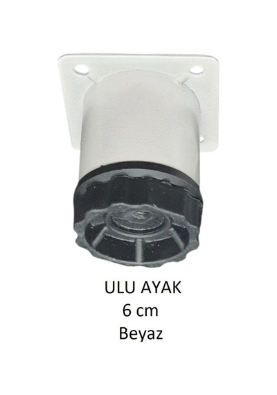 Ulu Ayak 06cm Vidalar Dahil Beyaz Beyaz