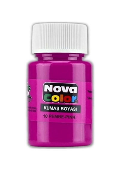 Kumaş Boyası, Canlı Renkler, Solmaz, Tişört, Çanta, Tekstil Boyası-pembe Renk 30ml-1 Adet Çok Renkli