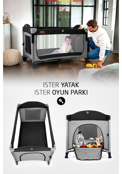 Baby Home 620 Lora-co 70x110 Bebek Oyun Parkı  Anne Yanı Beşik