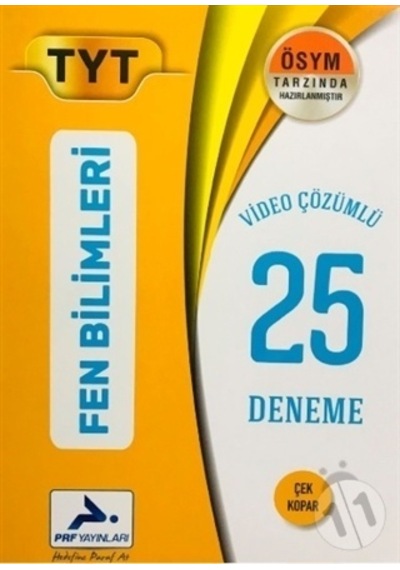 Paraf Yayınevi Tyt Fen Bilimleri 25 Deneme