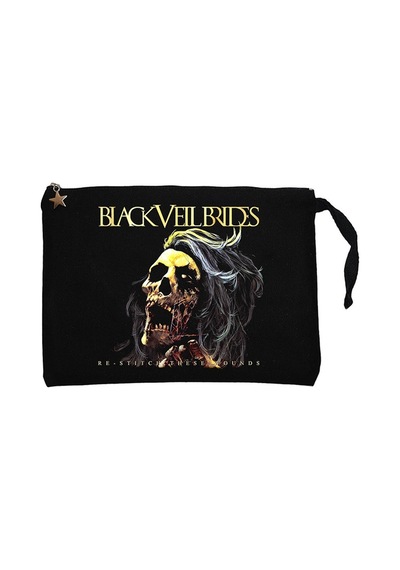 Black Veil Brides Re Stitch These Wounds Cüzdan / El Çantası Siyah