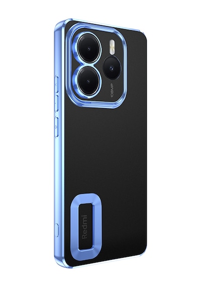 Xiaomi Redmi Note 14 5g Kılıf Kamera Korumalı Logo Gösteren Zore Omega Kapak Gold