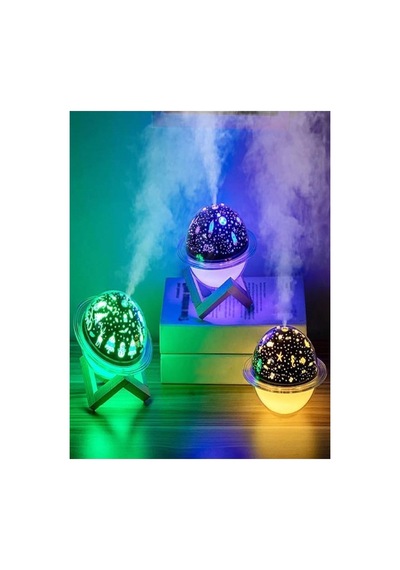Hava Nemlendirici Aromatik Oda Kokusu Difüzörü Buhar Ultrasonik 7 Renk Led Işıklı 250ml
