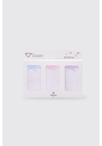 Panço Kız Çocuk Multi 3'lü Slip Set 2602gk14007 Renkli