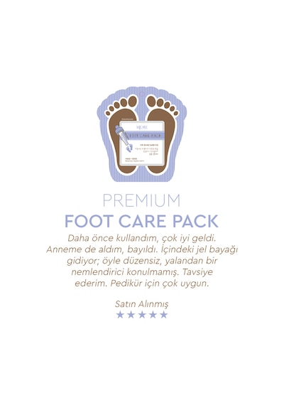 Mjcare Premium Foot Care Pack - Nemlendirici Çorap Tipi Ayak Bakım Maskesi 10'lu
