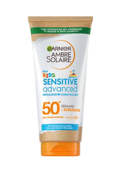2 Adet Garnier Ambre Solaire Sensitive Advanced Çocuk Hipoalerjenik Güneş Koruyucu Süt Spf 50+ 175 Ml
