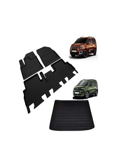 Rifter Berlingo Combo Paspas Bagaj Havuzu Set 2020 2021 2022 2023 22024 2025 Proace Cıty Yeni Doblo