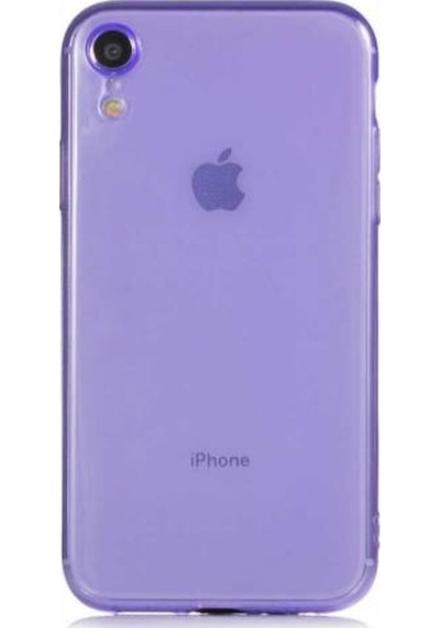 Apple Uyumlu iPhone Xr 6.1 Kilif Kamera Çikintili Renkli Trasnparan Silikon 565797101