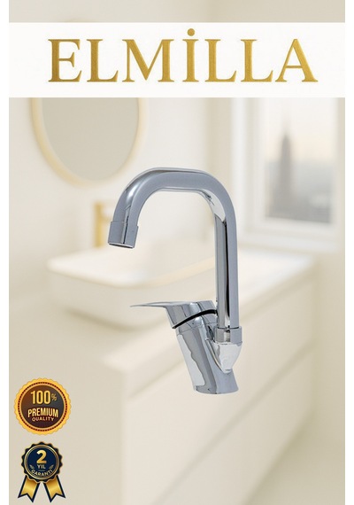 Kısa Krom Lüx Köşeli Mix Aç Kapa Banyo Lavabo Bataryası