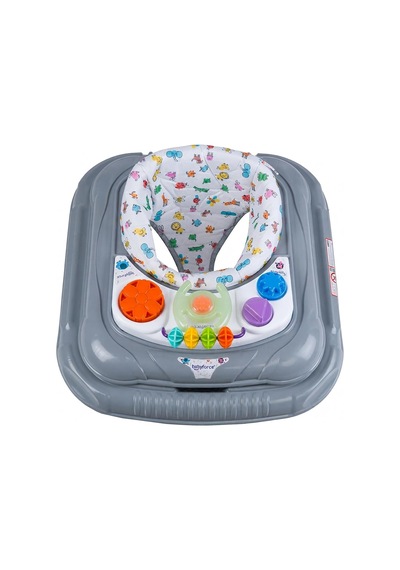 Baby Force Müzikli Işıklı Bebek Yürüteci - Gri