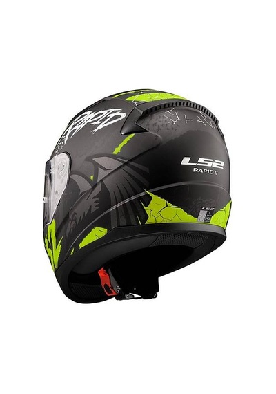 Ls2 Rapid 2 Raven Kapalı Motosiklet Kaskı Gri - Neon