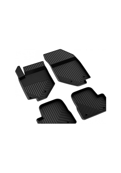Ferrous Autoaccessories Opel Corsa F İle Uyumlu 4d Havuzlu Kauçuk Paspas 2019 Ve Üstü Açık Bej