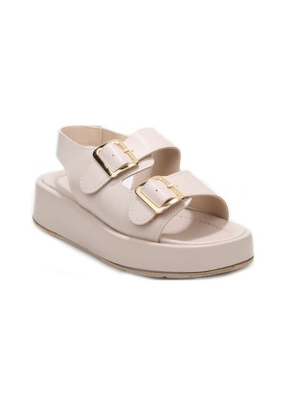 Aryan 83-606 Kadın Comfort Günlük Sandalet Bej