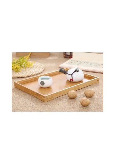 Jenerik Bambu Çok Amaçlı Düzenleyici Sunum Tepsisi 33 Cm X 22 Cm Royaleks-81287