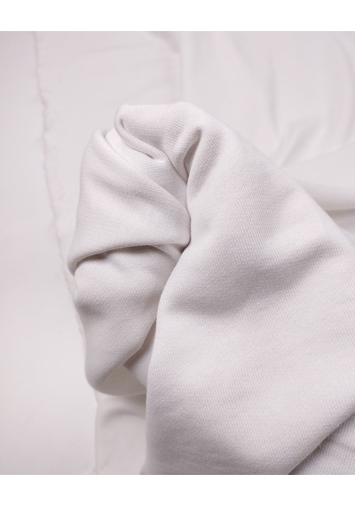 Beyaz 2 İplik Penye Kumaş Pamuksu Yumuşak Sweatlik & Eşofmanlık En: 180cm-11963