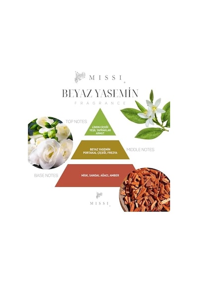 6&apos Lı Beyaz Yasemin Kokulu Bitkisel Tealıght Mum Seti 50 x 22