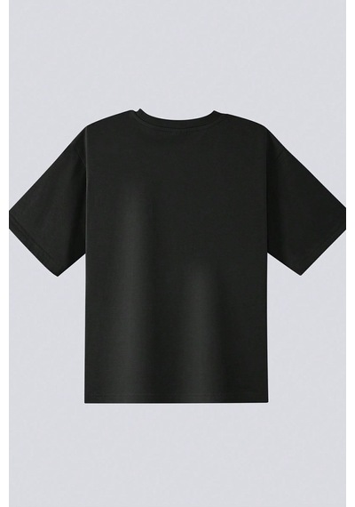 Uyguntarz Çocuk Miami Baskılı Pamuklu Tshirt Siyah