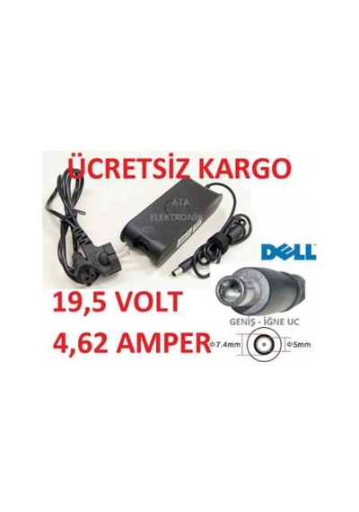 Tüm Dell Inspiron Serilerine Uyumlu Şarj Adaptörü 19 V 4.62A