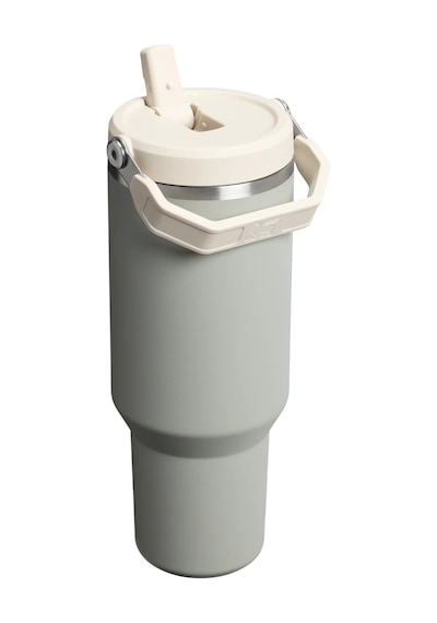 Stanley The Iceflow Flip Straw 0.89 L Pipetli Termos Bardak Sage Gray