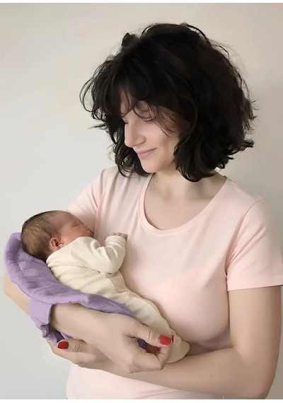 Joyous Mom & Kids Muslin Emzirme Yastığı Gül Kurusu 8'li Paket