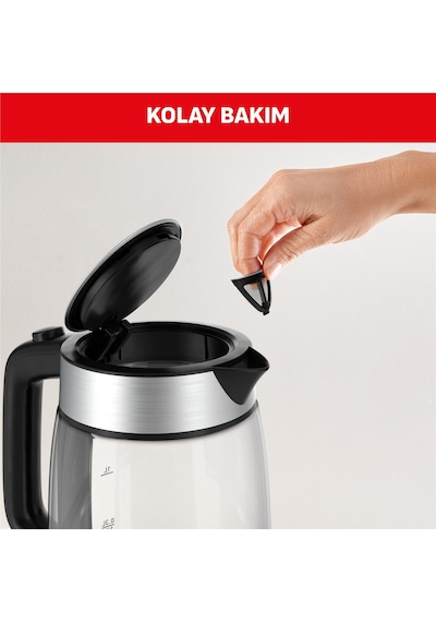 Tefal Işıklı Cam 1.7 LT 2000 W Kettle