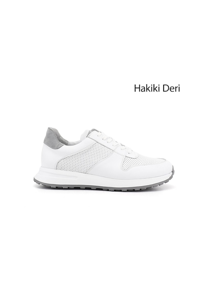 Gönderi(R) Gönderi R Erkek Beyaz Bağcıklı Hakiki Deri Comfort Sneaker Ddma80338312