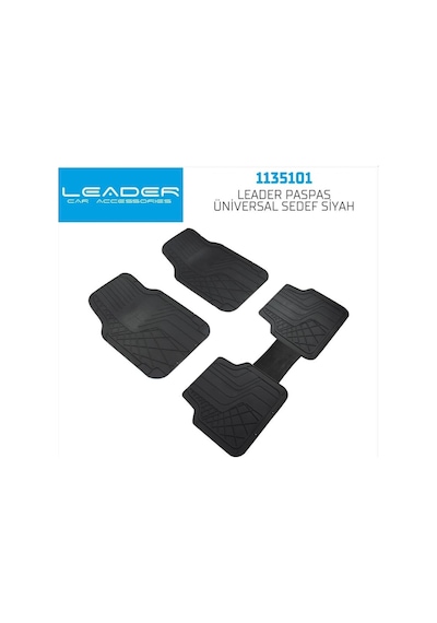 Volvo S60 2000-2009 Leader Kesilebilir Uyumlu Üniversal Sedef Serisi Siyah Oto Paspas Takımı