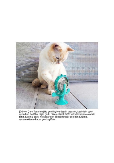Akıllı Kedi Oyuncağı & Yavaş Besleme Özellikli İnteraktif Zeka Geliştirici Mama Dağıtıcı