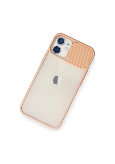 Newface - 23 - İphone 11 Kılıf Palm Buzlu Kamera Sürgülü Silikon - Matxzngz - - Pembe