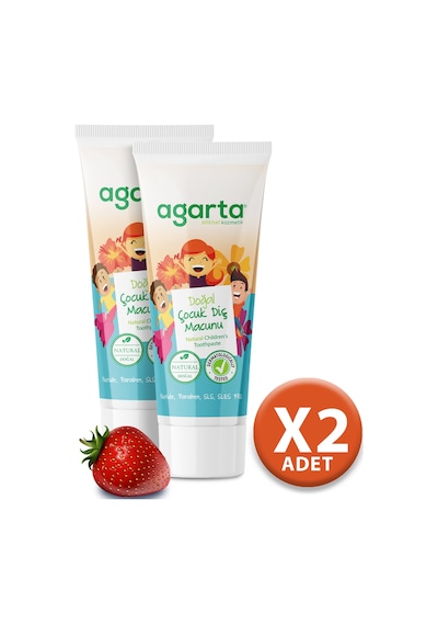 Agarta Doğal Çocuk Diş Macunu 2 x 75 ML