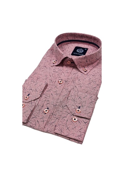 Erkek Uzun Kol Silim Fit Gömlek Bgl-st01688 Pembe