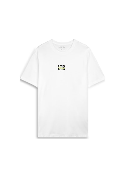 Ltb Logo Baskılı Beyaz T-shırt Beyaz