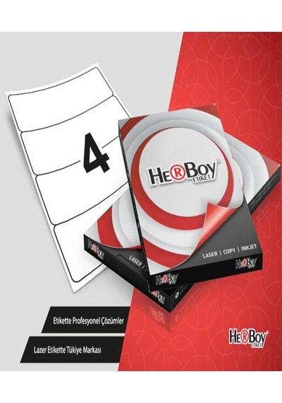 Herboy Etiket-laser 192x59 Mm Beyaz 1104